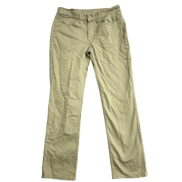 NWOT Levis 514 Men's W34 L32 Straight Fit Jeans 98% Cotton Blend Beige - Picture 2 of 7